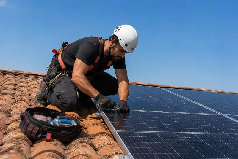 Maintenance et monitoring de panneaux solaires à Lalleu