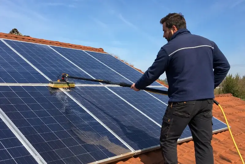 Nettoyage et entretien de panneaux solaires à Lalleu