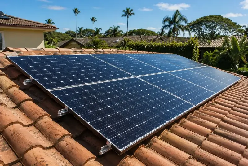 Installation de panneaux solaires à Lalleu